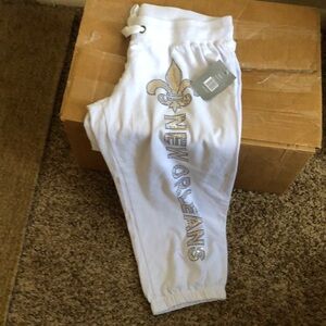 White Kids Bottoms with New Orleans Design